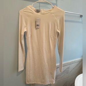 NWT Bebe long sleeve bodycon dress